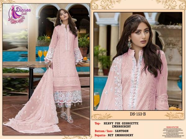 Dinsaa 153 Georgette Designer Pakistani Suit Collection